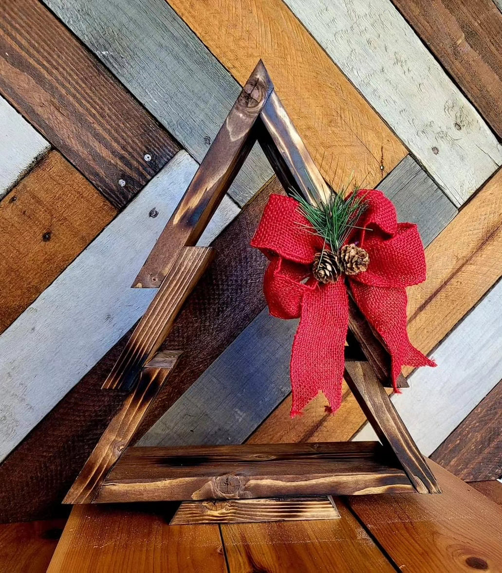 Wood Christmas Tree Decor