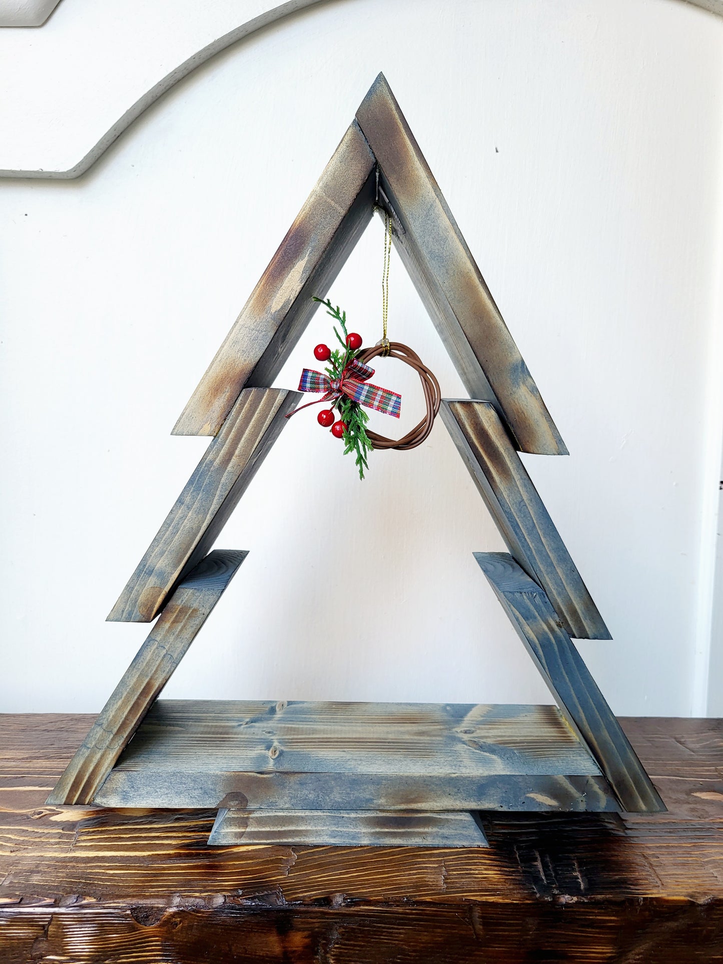 Wood Christmas Tree Decor