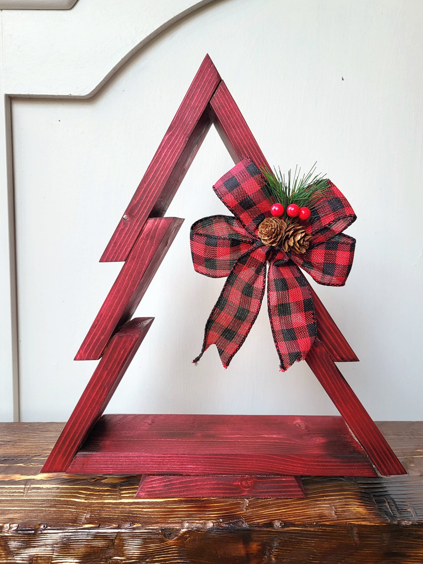 Wood Christmas Tree Decor