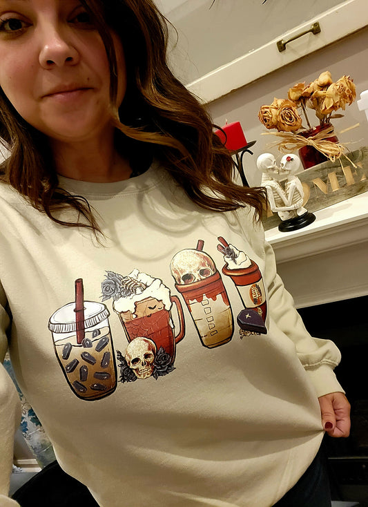 Skull Lattes Sweatshirt