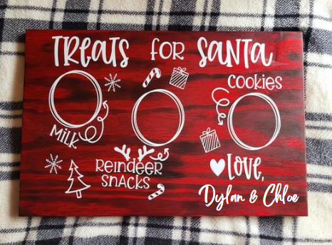 Santa/Christmas Tray- Personalzied